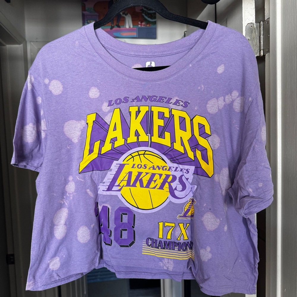 Women’s XL Los Angeles Lakers Cropped T-Shirt